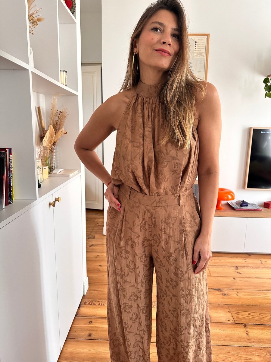 Top Flavie MARRON CLAIR - YCOO Top