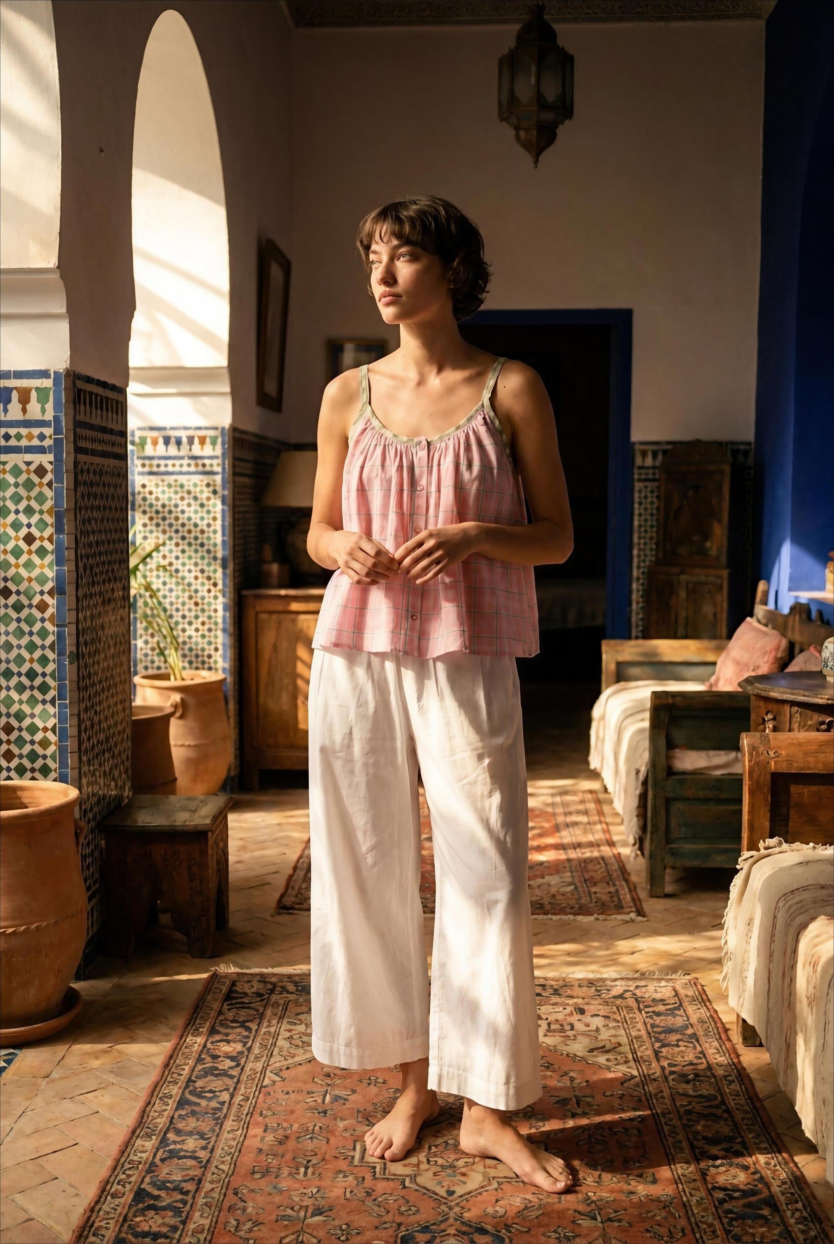 TOP NAEL CARREAUX ROSES - ORFEO TOP