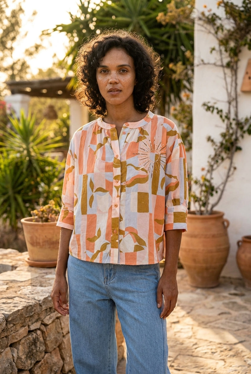 TOP SIMONE SOLSTICE PASTEL - ORFEO Top